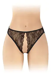 Трусики з відкритим доступом Fashion Secret Victoria, S-L чорні - мініатюра 1
