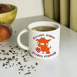 Чашка ORNER x Maliunok «Сильна духом, слабка кукухой» - мініатюра 5