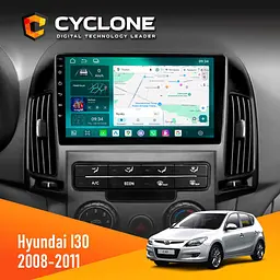 Штатна магнітола Hyundai i30 (FD) 2008-2011 Cyclone C9-013 4x64 DSP 4G Cyclone (НФ-00007264)