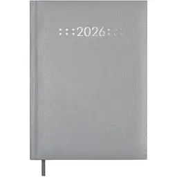 Щоденник датований Buromax Classic 2026 A5 бумвініл/поролон сірий (BM.21121-09)
