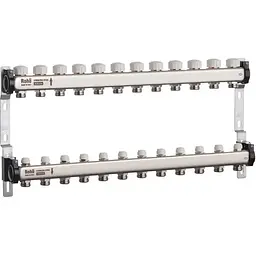 Колектор з термостатичними та запірними клапанами Roho R805-12 - 1"х 12 вих RO0066
