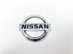 Емблема керма Nissan Хром 50х43 мм Пластик на скотчі (Завод) - мініатюра 2