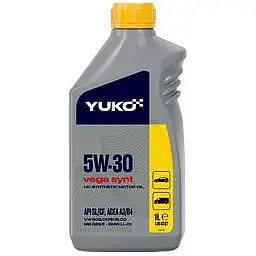 Автомобільна моторна олива YUKO VEGA SYNT 5W-30 1л 4823110402290 - мініатюра 2