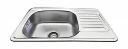 Кухонна мийка Romzha Bogna Satin RO47893, Сірий - мініатюра 7