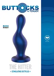 Анальна пробка TOYJOY The Hitter Buttplug 13 см (синій) - мініатюра 11