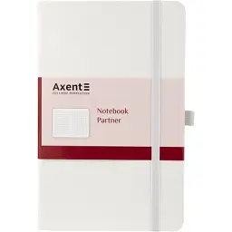 Блокнот Axent Partner, А5, 125х195 мм, 96 арк., клітинка, білий (8201-21-A)