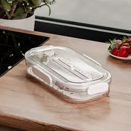 Контейнер для зберігання продуктів 32.5*17.5*6 см, білий Yiwu HP-27-7 - мініатюра 2