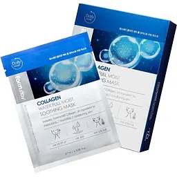 Набір масок для обличчя FarmStay Collagen Water Full Moist Soothing Mask 10 шт. - мініатюра 2
