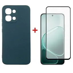 Чохол до мобільного телефона Dengos Carbon + glass Oppo A6 Pro Blue (DG-KM-187)