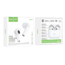 Навушники Hoco EW34 Full true wireless BT headset White - мініатюра 2
