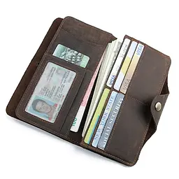 Модне шкіряне портмоне John McDee 18.5х10х1 см acs0032238 - мініатюра 8
