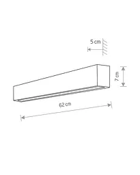 Настінний світильник Nowodvorski 7562 Straight Wall Led S - мініатюра 2