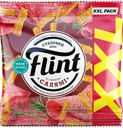 Сухарики Flint пшенично-житні Салямі 140 г