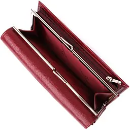 Модний жіночий гаманець на магнітах із натуральної шкіри ST Leather 19х9,5х3 см acs0029668 - мініатюра 8