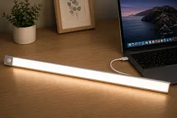 Портативна лампа із сенсором 60 см USB HYSS 200 / Меблевий світильник із сенсором / Світильник із магнітом - мініатюра 4