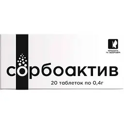 Сорбоактив Краса та Здоров'я Enjee 400 мг 20 шт.