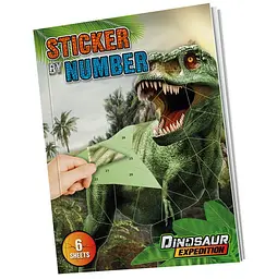 Стікери по номерам "Динозавр Експедиція" (Dinosaur Expedition) (961030)
