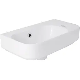 Раковина підвісна Qtap Tern 450х250х158 мм, White, права, прямокутна, без донного клапана QT1711H02LW