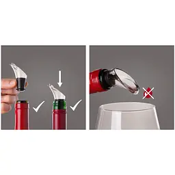 Набір дропстоперів Vacu Vin Wine Server Crystal 2 шт. (Q3620) - мініатюра 3