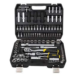 Набір інструментів Sigma насадок торцевих та с1/4" 1/2" 114шт CrV (6003781) - мініатюра 2