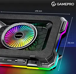 Охолоджувальна підставка для ноутбука до 19 дюймів GamePro GPCP-950 1xfans - мініатюра 15