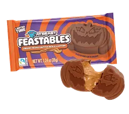 Шоколадні цукерки Feastables MrBeast Peanut Butter Jack-O-Lantern Pumpkin 35г
