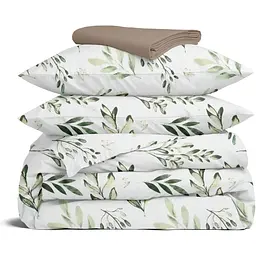 Комплект постільної білизни Cosas Olive mood CS3 Сімейний оливковий (OliveMood_El180x30-15Espresso_160x2)