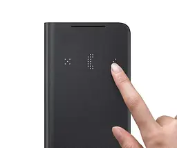 Чохол-книжка LED Wallet View Cover EF-NG991PBEGRU для Samsung Galaxy S21 (6.2") Чорний - мініатюра 8