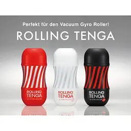 Мастурбатор Tenga Rolling Gyro Roller Cup Strong, 15.5х7.1 см (чорний) - мініатюра 5