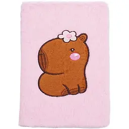 Блокнот А5 ZiBi Capybara 8 Kids Line плюшевий клітинка 80 аркушів (ZB.700022) - мініатюра 2