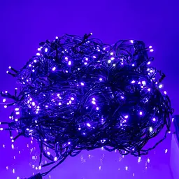 Вулична гірлянда Бахрома GarlandoPro 50 м 840 LED чорний дріт Синій 50MBBL - мініатюра 2