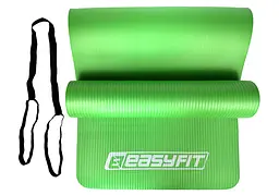 Килимок для фітнесу та йоги EasyFit NBR 10 мм Зелений (EF-1919-GN) - мініатюра 6