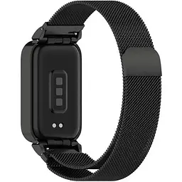 Ремінець DK CDK для Xiaomi Redmi Smart Band 3 Metal Milanese Loop Magnetic (018854) (black) - мініатюра 3