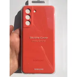 Оригінальний силіконовий чохол Silicone Cover для Samsung Galaxy S21 FE (G990) Coral EF-PG990TPEGRU - мініатюра 2
