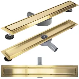 Трап для душу Rea Neox 100 Pro brushed gold 2в1 REA-G2850