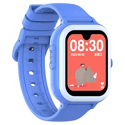 Дитячий смарт годинник Lemfo D89 з GPS трекером, SIM-картою, відеодзвінками, AMOLED дисплеєм, камерою, прослуховуванням, голосовим чатом, Wi-Fi та кнопкою SOS Синій - мініатюра 4