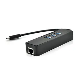 Разветвитель USB-Хаб Type-C Voltronic, 3xUSB 3.0 + 1xGigabit Lan - мініатюра 3