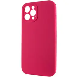 Чохол Silk Full Camera Protective (AA) NO LOGO для Apple iPhone 12 Pro Max (6.7") Червоний / Rose Red - мініатюра 3