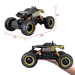 Машинка іграшкова на радіокеруванні Maisto Tech Rock Crawler чорна (82746 black) - мініатюра 14