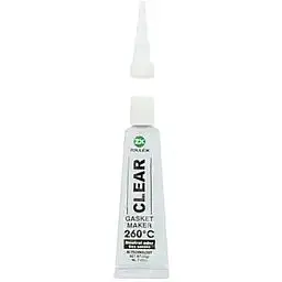 Герметик прокладка Zollex Clear Gasket Maker Premium +260 ° C прозорий 25г - мініатюра 2