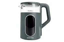 Електрочайник розумний скляний сенсорний Maestro MR-023-GREEN 1.7 л 2200 Вт LED зелений