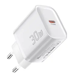 Блок живлення Essager Mini 30W USB type-C PD 3.0, QC 3.0 (білий)
