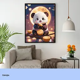 Набір для розпису по номерах "Панда" 40*50 см, IDEA2-GX47064, ТМ "99IDEAS" - мініатюра 3