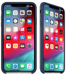 Оригінальний шкіряний чохол для iPhone XS Max Apple Leather Case Midnight Blue MRWU2ZM/A - мініатюра 8