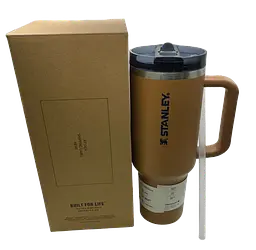 Термокухоль Stanley Quencher ProTour Flip Straw Tumbler з неіржавкої сталі Caramel Brown 1,18 л KT7001976