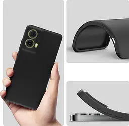 Силіконовий чохол BeCover для Motorola Moto G85 Black (712284) - мініатюра 3