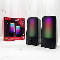 Колонки комп'ютерні Hoco DS14 10W підсвічування RGB Rhythmic Spectrum desktop speaker - мініатюра 9