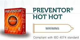 Презервативи Preventor Hot Hot 3 шт. - мініатюра 2