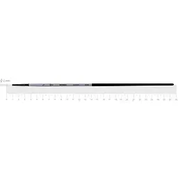 Пензель синтетика кругла INTENSE 1668R №000 довга ручка Rosa