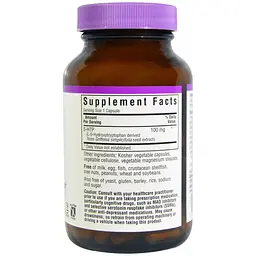5-HTP Гідрокситриптофан Bluebonnet Nutrition 100 мг 60 капсул - мініатюра 2